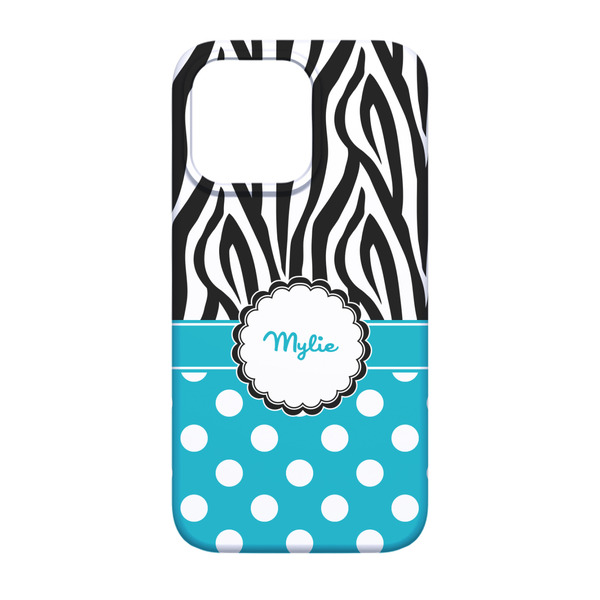 Dots & Zebra iPhone 13 Case - Back