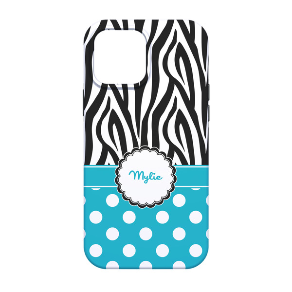 Dots & Zebra iPhone 13 Pro Tough Case - Back