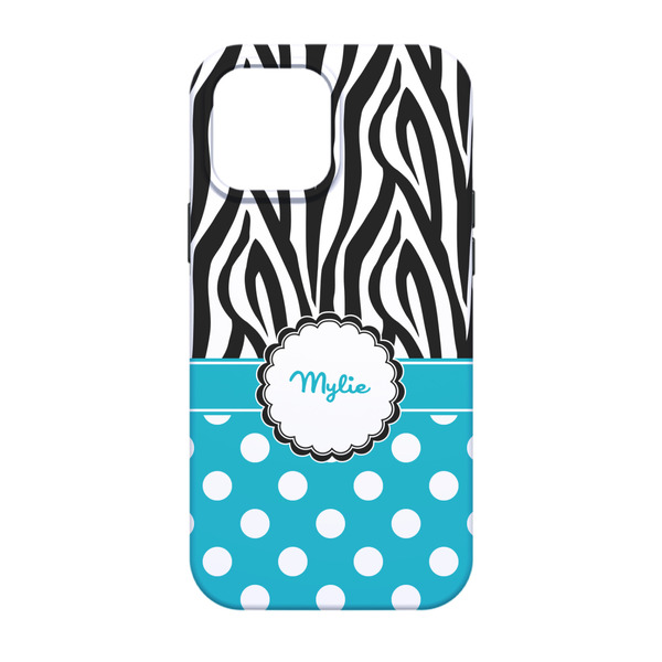 Dots & Zebra iPhone 13 Tough Case - Back