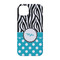 Dots & Zebra iPhone 14 Case - Back
