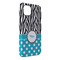 Dots & Zebra iPhone 14 Pro Max Tough Case - Angle