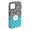 Dots & Zebra iPhone 15 Plus Tough Case - Angle