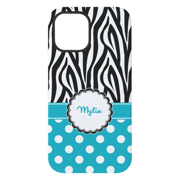 Dots & Zebra iPhone 15 Pro Max Tough Case - Back