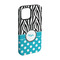 Dots & Zebra iPhone 15 Tough Case -  Angle