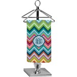 Retro Chevron Monogram Finger Tip Towel - Full Print (Personalized)