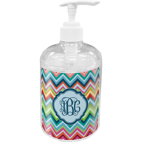 Monogram Chevron Soap / Lotion Dispenser (Personalized)