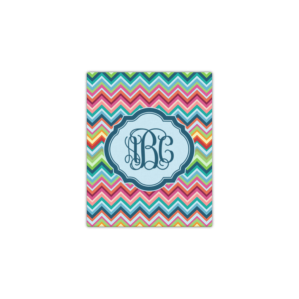 Retro Chevron Monogram 11x14 - Canvas Print - Front View
