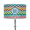 Retro Chevron Monogram 12" Drum Lamp Shade - Poly-film