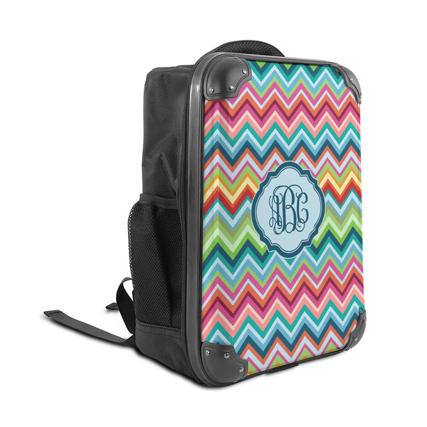 Retro Chevron Monogram 15" Backpack - ANGLE VIEW