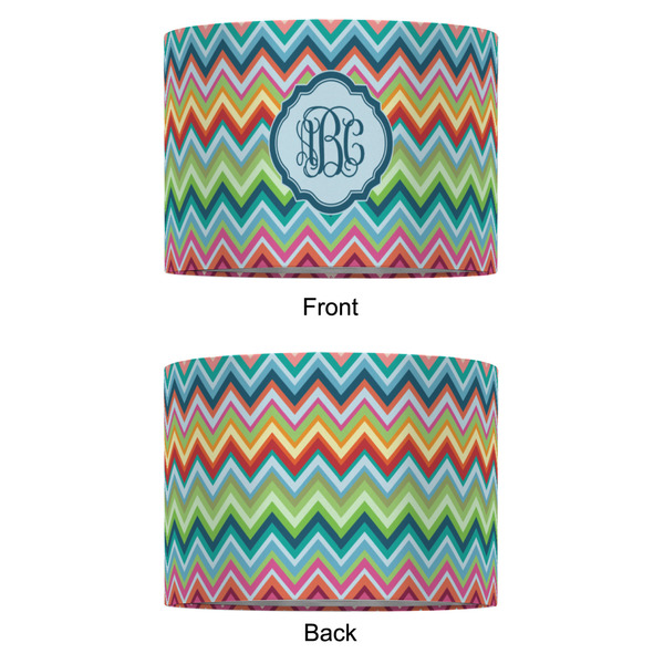 Retro Chevron Monogram 16" Drum Lampshade - APPROVAL (Fabric)