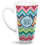 Retro Chevron Monogram Latte Mug