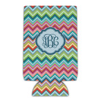 Retro Chevron Monogram Can Cooler