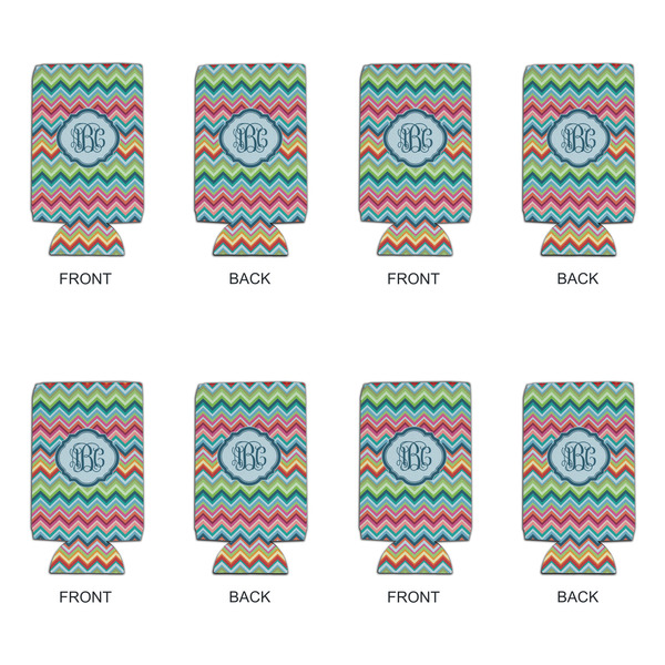 Retro Chevron Monogram 16oz Can Sleeve - Set of 4 - APPROVAL