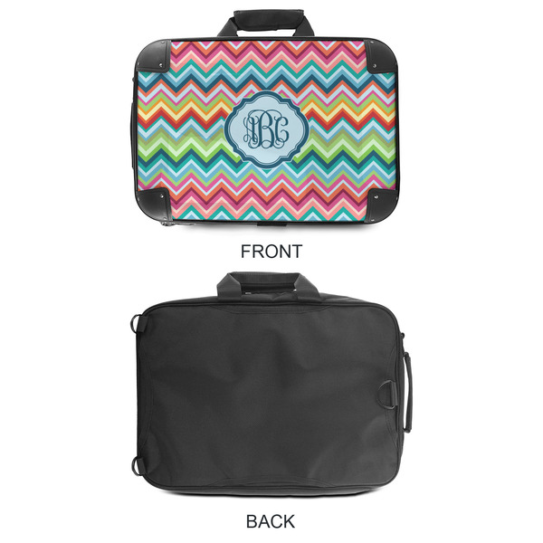 Retro Chevron Monogram 18" Laptop Briefcase - APPROVAL
