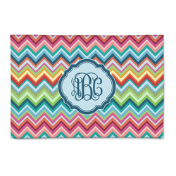 Retro Chevron Monogram 2' x 3' Indoor Area Rug