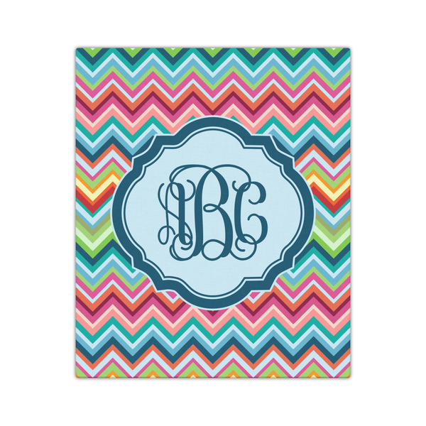 Retro Chevron Monogram 20x24 - Canvas Print - Front View
