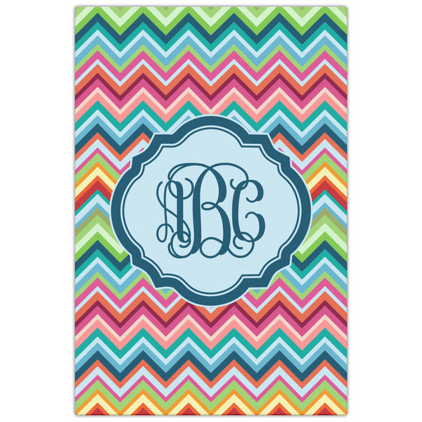 Retro Chevron Monogram 20x30 - Canvas Print - Front View