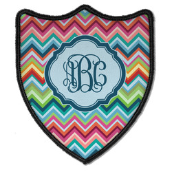 Retro Chevron Monogram Iron On Shield Patch B