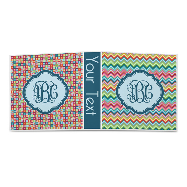 Retro Chevron Monogram 3-Ring Binder Approval- 2in