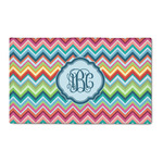 Retro Chevron Monogram 3' x 5' Indoor Area Rug