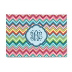 Retro Chevron Monogram 4' x 6' Indoor Area Rug