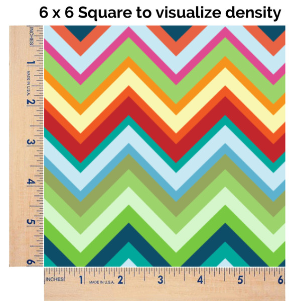 Retro Chevron Monogram 6x6 Swatch of Fabric