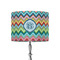 Retro Chevron Monogram 8" Drum Lamp Shade - Fabric