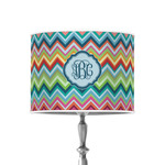 Retro Chevron Monogram 8" Drum Lamp Shade - Poly-film