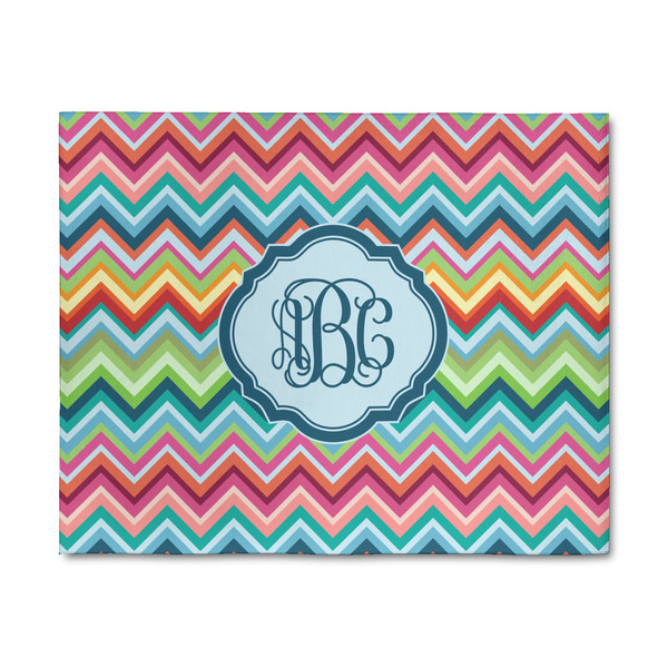 Custom Retro Chevron Monogram 8' x 10' Indoor Area Rug