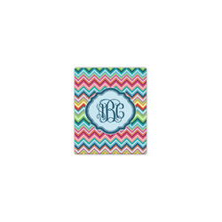 Retro Chevron Monogram Canvas Print - 8x10