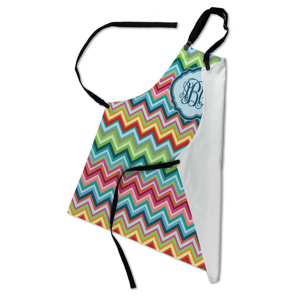 Retro Chevron Monogram Apron - Folded