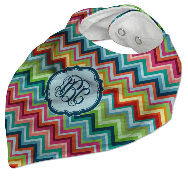 Retro Chevron Monogram Bandana Closed