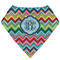 Retro Chevron Monogram Bandana Bib