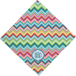 Retro Chevron Monogram Dog Bandana Scarf