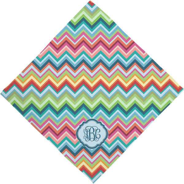 Retro Chevron Monogram Bandana - Full View