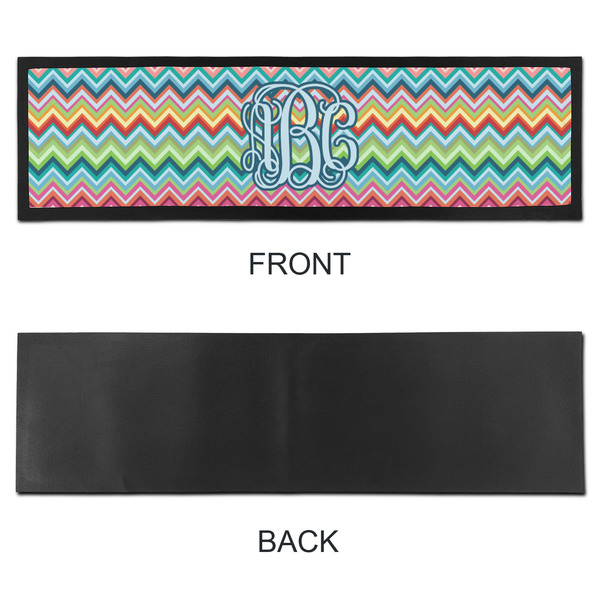 Retro Chevron Monogram Bar Mat - Large - APPROVAL
