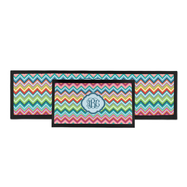 Retro Chevron Monogram Bar Mat - Parent Main