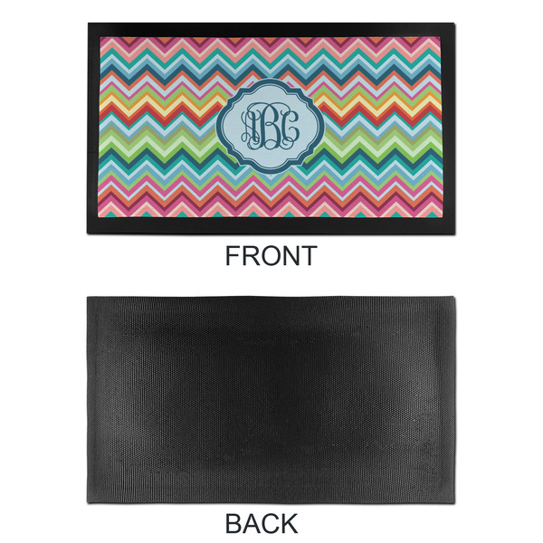 Retro Chevron Monogram Bar Mat - Small - APPROVAL