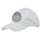 Retro Chevron Monogram Baseball Cap - White
