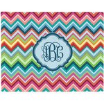 Retro Chevron Monogram Woven Fabric Placemat - Twill