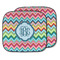 Retro Chevron Monogram Car Sun Shade - Two Piece