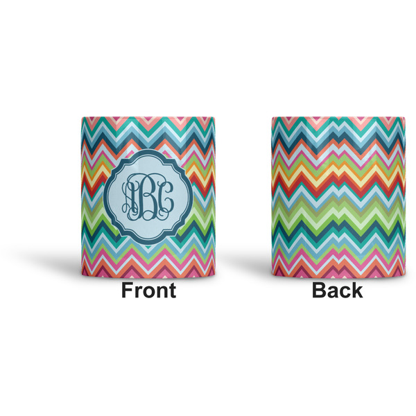 Retro Chevron Monogram Ceramic Pen Holder - Apvl
