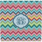 Retro Chevron Monogram Ceramic Tile Hot Pad (Personalized)