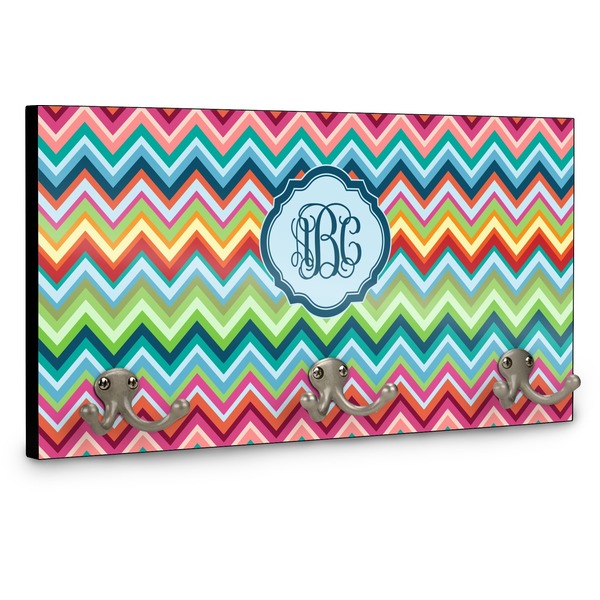 Retro Chevron Monogram Coat Hanger Main