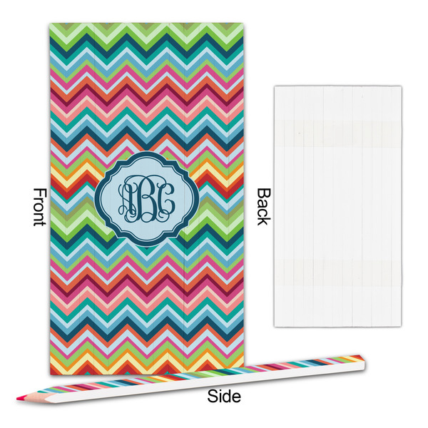 Retro Chevron Monogram Colored Pencils - Approval