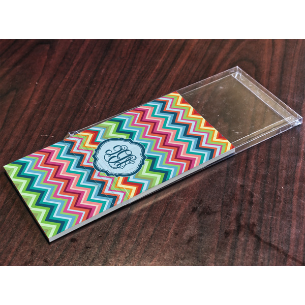 Retro Chevron Monogram Colored Pencils - In Package