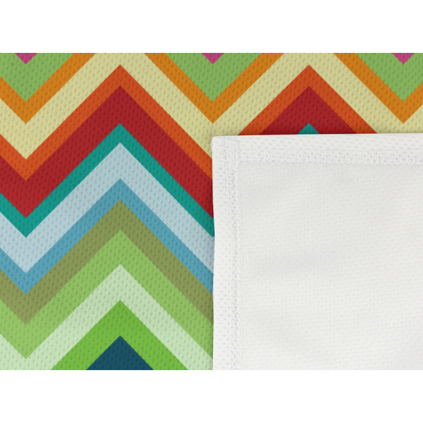 Retro Chevron Monogram Cooling Towel- Detail