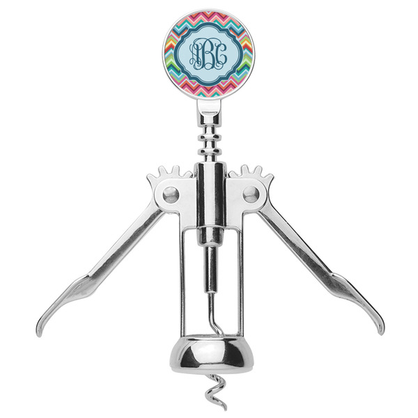 Retro Chevron Monogram Corkscrew - Alt