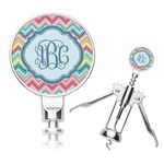 Retro Chevron Monogram Corkscrew (Personalized)