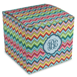 Retro Chevron Monogram Cube Favor Gift Boxes